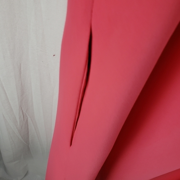 Lauren Ralph Lauren Coral Rose VNECK Coral Rose Dress Sz 10 - Picture 6 of 11